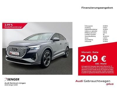 Gebraucht Audi Q4 Sportback e-tron Ambiente 125 kW (170 PS) 2022 Kieselgrau SUV
