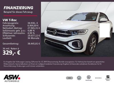 Gebraucht VW T-Roc Cabriolet R-line 150 PS (110 kW) 2025 Pure white Cabrio