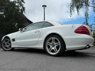 Gebraucht Mercedes SL500 306 PS (225 kW) 2003 Weiß Cabrio