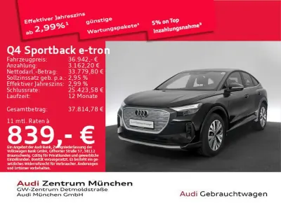 Second-hand Audi Q4 e-tron 219 kW (299 CP) 2022 Negru SUV