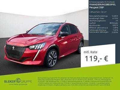Gebraucht Peugeot 208 GT 131 PS (96 kW) 2023 Rot Kleinwagen