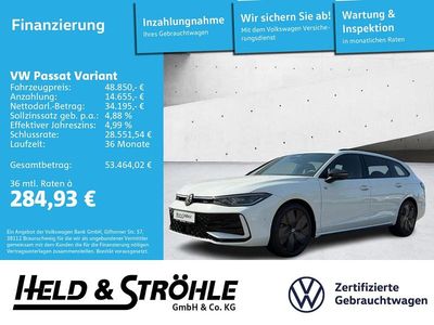 Second-hand VW Passat R-line 193 CP (141 kW) 2025 Alb Break