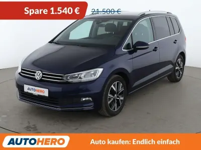 Gebraucht VW Touran Highline 150 PS (110 kW) 2019 Blau Van / Kleinbus