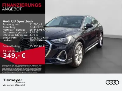 Usata Audi Q3 Sportback S-Line 150 CV (110 kW) 2023 Nero SUV