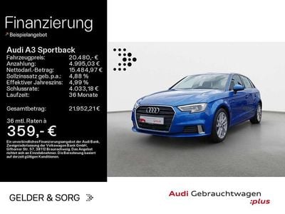 Usata Audi A3 Sport 150 CV (110 kW) 2020 Blu Berlina