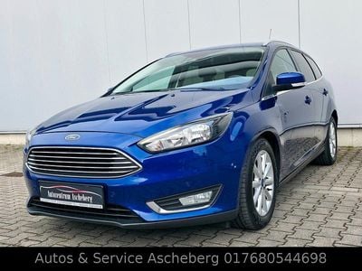 Gebraucht Ford Focus Titanium 125 PS (91 kW) 2016 Blau Kombi