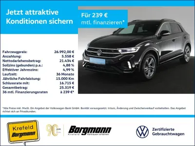 Brugt VW T-Roc R-line 110 HK (80 kW) 2024 Sort SUV