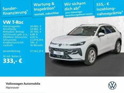 Gebraucht VW T-Roc Cabriolet Life 150 PS (110 kW) 2026 Weiß SUV