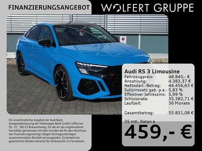 Turboblau Gebraucht 2022 Audi RS3 Sport Limousine | 48.840 € (Fairer Preis)