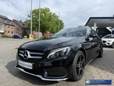 Gebraucht Mercedes C200 AMG 184 PS (135 kW) 2018 Schwarz  unilack Kombi