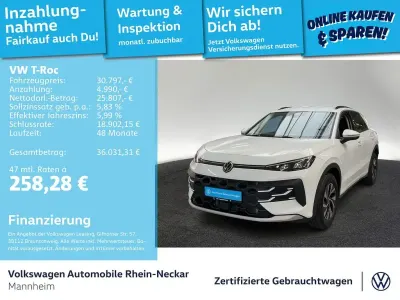 Neu VW T-Roc Cabriolet Life 116 PS (85 kW) 2026 Weiß SUV