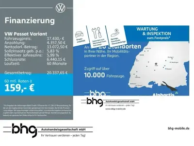 Gebraucht VW Passat Business 150 PS (110 kW) 2020 Schwarz Kombi