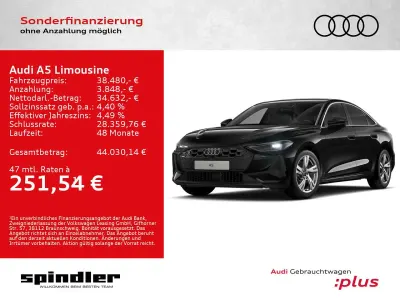 Gebraucht Audi A5 204 PS (150 kW) 2025 Mythosschwarz metallic Limousine
