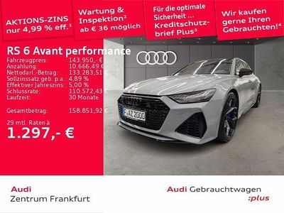 Nardograu Gebraucht 2025 Audi RS6 Performance Kombi | 143.950 € (Teuer)