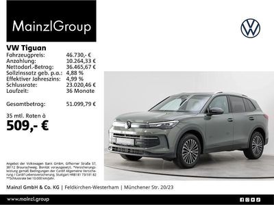 Grün Gebraucht 2025 VW Tiguan Goal SUV | 46.330 € (Fairer Preis)