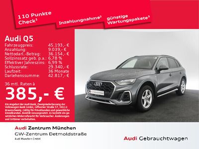 gebraucht Audi Q5 45 TFSI qu. S tronic S line Pano/AHK/Virtual+