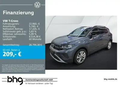 Gebraucht VW T-Cross Life 116 PS (85 kW) 2025 Grau SUV