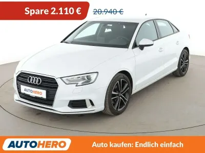 Używany Audi A3 Sport 116 KM (85 kW) 2019 Biały Sedan/Limuzyna