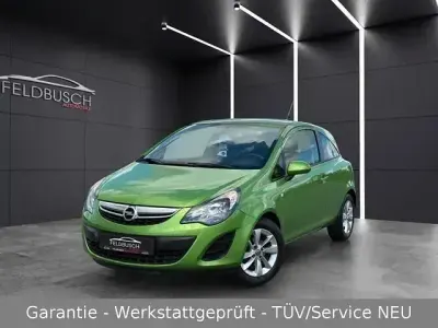 Używany Opel Corsa Energy 96 KM (70 kW) 2014 Zielony Hatchback