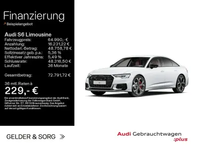 Gebraucht Audi S6 Ambiente 344 PS (253 kW) 2025 Gletscherweiß metallic Limousine