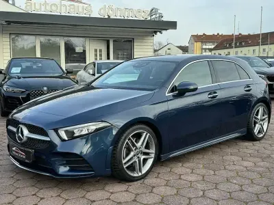 Brugt Mercedes A200 AMG line 163 HK (119 kW) 2021 Blå Sedan