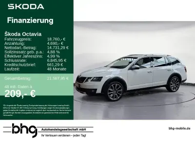 Gebraucht Skoda Octavia 184 PS (135 kW) 2019 Moonweiß perleffekt Kombi