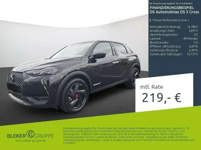 Gebraucht DS Automobiles DS3 Crossback E-Tense Performance Line Plus 100 kW (136 PS) 2022 Schwarz SUV