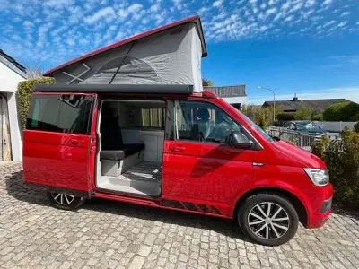 Brugt VW California Edition 204 HK (150 kW) 2018 Rød Van