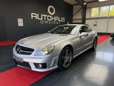 Brugt Mercedes SL63 AMG AMG 525 HK (386 kW) 2009 Sølv Cabriolet