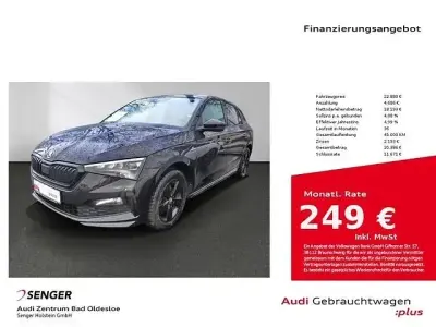 Brugt Skoda Scala Monte Carlo 150 HK (110 kW) 2022 Sort Hatchback