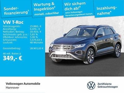 Deep black perleffekt Gebraucht 2023 VW T-Roc Move SUV | 25.880 € (Fairer Preis)