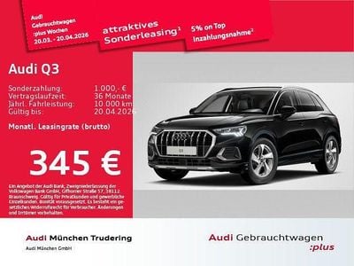 Gebraucht Audi Q3 Advanced Plus 150 PS (110 kW) 2025 Mythosschwarz metallic SUV