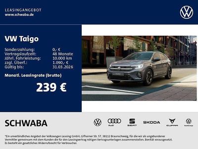 Neu VW Taigo R-line 116 PS (85 kW) 2026 Grau SUV