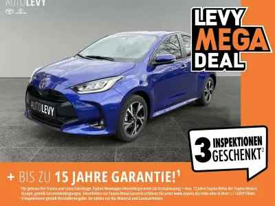 Ny Toyota Yaris Hybrid 116 HK (85 kW) 2025 Blå Hatchback