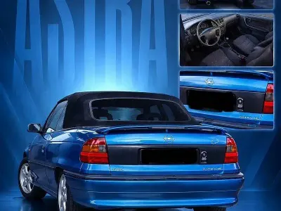 Gebraucht Opel Astra Cabriolet Edition 75 PS (55 kW) 1997 Blau Cabrio