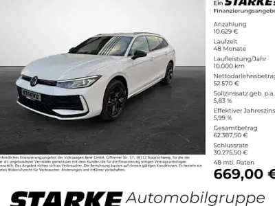 Neu VW Passat R-line 272 PS (200 kW) 2026 Weiß (pure white) Kombi