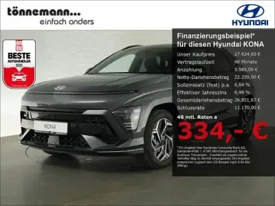 Second-hand Hyundai Kona N Line 138 CP (101 kW) 2025 Gri SUV