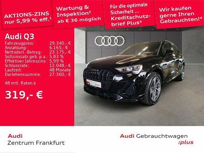 Gebraucht Audi Q3 S-Line 245 PS (180 kW) 2022 Mythosschwarz metallic/mythoss SUV