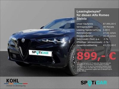 Schwarz Gebraucht 2025 Alfa Romeo Stelvio Quadrifoglio SUV | 87.890 € (Teuer)