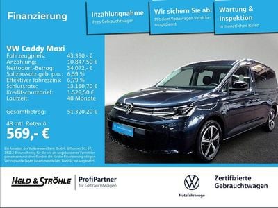 Gebraucht VW Caddy Maxi Goal 150 PS (110 kW) 2025 Blau Van / Kleinbus