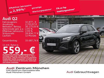 Gebraucht Audi Q2 S-Line 190 PS (139 kW) 2022 Mythosschwarz metallic SUV