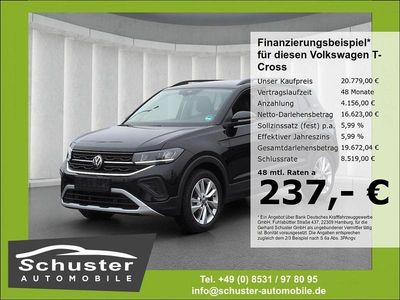 Gebraucht VW T-Cross Goal 95 PS (69 kW) 2025 Schwarz SUV