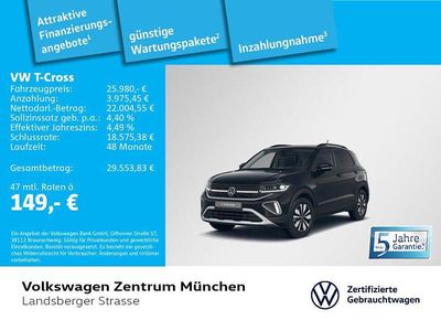 Schwarz Gebraucht 2025 VW T-Cross Goal SUV | 25.980 € (Guter Preis)