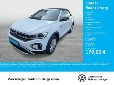 Gebraucht VW T-Roc Cabriolet Goal 150 PS (110 kW) 2025 Weiß Cabrio
