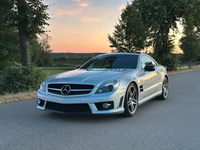 Gebraucht Mercedes SL500 AMG 302 PS (222 kW) 2001 Silber Cabrio