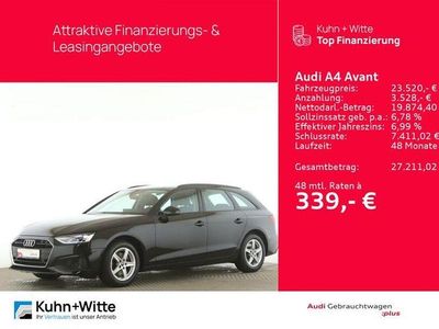 Gebraucht Audi A4 163 PS (119 kW) 2023 Brillantschwarz Kombi