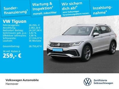 Gebraucht VW Tiguan R-line 245 PS (180 kW) 2022 Reflexsilber metallic SUV