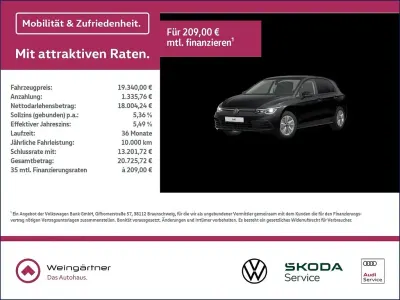 Gebraucht VW Golf VIII Life 131 PS (96 kW) 2023 Schwarz Limousine