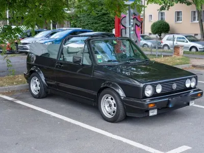 Gebraucht VW Golf Cabriolet Karmann 95 PS (69 kW) 1989 Schwarz Cabrio