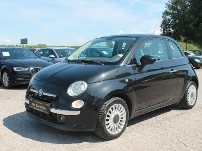 Gebraucht Fiat 500 Lounge 69 PS (50 kW) 2008 Schwarz Kleinwagen
